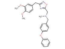 1-[3-(3,4-dimethoxybenzyl)-1,2,4-oxadiazol-5-yl]-N-methyl-N-(4-phenoxybenzyl)methanamine