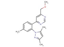 4-[2-(3,5-dimethyl-1H-pyrazol-1-yl)-4-methylphenyl]-6-(methoxymethyl)pyrimidine