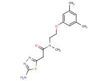 2-(5-amino-1,3,4-thiadiazol-2-yl)-N-[2-(3,5-dimethylphenoxy)ethyl]-N-methylacetamide