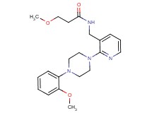3-methoxy-N-({2-[4-(2-methoxyphenyl)-1-piperazinyl]-3-pyridinyl}methyl)propanamide