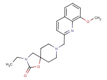 3-ethyl-8-[(8-methoxyquinolin-2-yl)methyl]-1-oxa-3,8-diazaspiro[4.5]decan-2-one