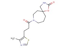 8-[3-(4-methyl-1,3-thiazol-5-yl)propanoyl]-1-oxa-3,8-diazaspiro[4.6]undecan-2-one