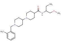 N-[1-(methoxymethyl)propyl]-1'-(2-methylbenzyl)-1,4'-bipiperidine-4-carboxamide