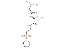 3-isobutyl-1-methyl-N-[2-(1-pyrrolidinylsulfonyl)ethyl]-1H-pyrazole-5-carboxamide