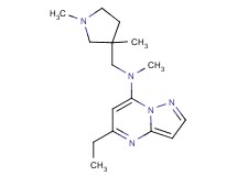 N-[(1,3-dimethyl-3-pyrrolidinyl)methyl]-5-ethyl-N-methylpyrazolo[1,5-a]pyrimidin-7-amine