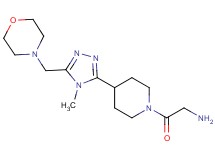 (2-{4-[4-methyl-5-(morpholin-4-ylmethyl)-4H-1,2,4-triazol-3-yl]piperidin-1-yl}-2-oxoethyl)amine