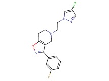 5-[2-(4-chloro-1H-pyrazol-1-yl)ethyl]-3-(3-fluorophenyl)-4,5,6,7-tetrahydroisoxazolo[4,5-c]pyridine