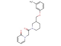 1-(2-{3-[(3-methylphenoxy)methyl]-1-piperidinyl}-2-oxoethyl)-2(1H)-pyridinone