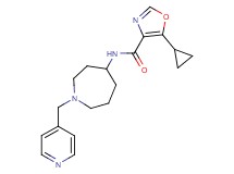 5-cyclopropyl-N-[1-(4-pyridinylmethyl)-4-azepanyl]-1,3-oxazole-4-carboxamide