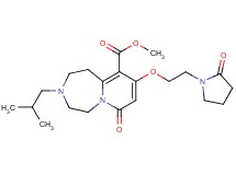 methyl 3-isobutyl-7-oxo-9-[2-(2-oxo-1-pyrrolidinyl)ethoxy]-1,2,3,4,5,7-hexahydropyrido[1,2-d][1,4]diazepine-10-carboxylate