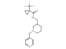 N-{[1-(pyridin-4-ylmethyl)piperidin-3-yl]methyl}-1-(trifluoromethyl)cyclopropanecarboxamide