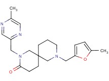 8-[(5-methyl-2-furyl)methyl]-2-[(5-methylpyrazin-2-yl)methyl]-2,8-diazaspiro[5.5]undecan-3-one