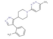 3-methyl-6-{4-[4-(2-methylphenyl)-1H-pyrazol-5-yl]piperidin-1-yl}pyridazine