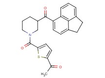 1-(5-{[3-(1,2-dihydro-5-acenaphthylenylcarbonyl)-1-piperidinyl]carbonyl}-2-thienyl)ethanone