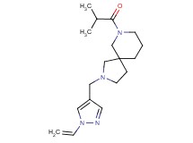7-isobutyryl-2-[(1-vinyl-1H-pyrazol-4-yl)methyl]-2,7-diazaspiro[4.5]decane