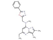5-ethyl-N,2,3-trimethyl-N-[(5-phenyl-1,3,4-oxadiazol-2-yl)methyl]pyrazolo[1,5-a]pyrimidin-7-amine