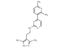 N-[2-(3,5-dimethyl-1H-pyrazol-4-yl)ethyl]-4-(2,6-dimethylpyridin-3-yl)pyrimidin-2-amine