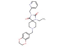 8-(2,3-dihydro-1,4-benzodioxin-6-ylmethyl)-1-ethyl-3-(2-pyridinylmethyl)-1,3,8-triazaspiro[4.5]decane-2,4-dione