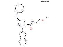 (4S)-4-(cycloheptylamino)-1-(2,3-dihydro-1H-inden-2-yl)-N-(2-methoxyethyl)-L-prolinamide