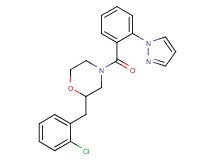 2-(2-chlorobenzyl)-4-[2-(1H-pyrazol-1-yl)benzoyl]morpholine