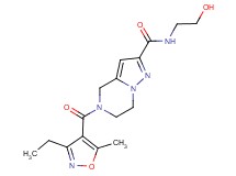 5-[(3-ethyl-5-methylisoxazol-4-yl)carbonyl]-N-(2-hydroxyethyl)-4,5,6,7-tetrahydropyrazolo[1,5-a]pyrazine-2-carboxamide