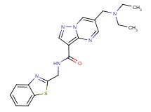 N-(1,3-benzothiazol-2-ylmethyl)-6-[(diethylamino)methyl]pyrazolo[1,5-a]pyrimidine-3-carboxamide