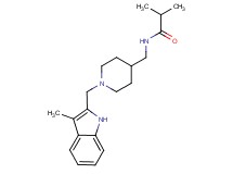 2-methyl-N-({1-[(3-methyl-1H-indol-2-yl)methyl]piperidin-4-yl}methyl)propanamide