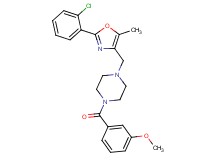 1-{[2-(2-chlorophenyl)-5-methyl-1,3-oxazol-4-yl]methyl}-4-(3-methoxybenzoyl)piperazine