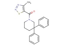 1-[(4-methyl-1,2,3-thiadiazol-5-yl)carbonyl]-3,3-diphenylpiperidine