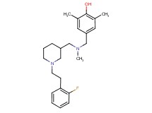 4-{[({1-[2-(2-fluorophenyl)ethyl]-3-piperidinyl}methyl)(methyl)amino]methyl}-2,6-dimethylphenol