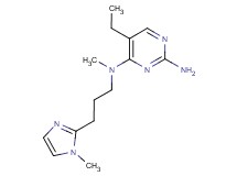 5-ethyl-N~4~-methyl-N~4~-[3-(1-methyl-1H-imidazol-2-yl)propyl]pyrimidine-2,4-diamine