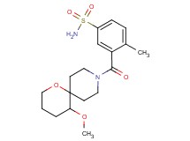 3-[(5-methoxy-1-oxa-9-azaspiro[5.5]undec-9-yl)carbonyl]-4-methylbenzenesulfonamide