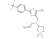 N-allyl-N-({5-methyl-2-[4-(trifluoromethyl)phenyl]-1,3-oxazol-4-yl}methyl)tetrahydro-3-thiophenamine 1,1-dioxide