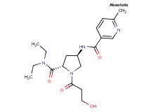 N-[(3R,5S)-5-[(diethylamino)carbonyl]-1-(3-hydroxypropanoyl)pyrrolidin-3-yl]-6-methylnicotinamide