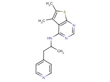 5,6-dimethyl-N-(1-methyl-2-pyridin-4-ylethyl)thieno[2,3-d]pyrimidin-4-amine
