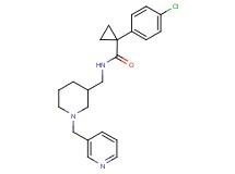 1-(4-chlorophenyl)-N-{[1-(3-pyridinylmethyl)-3-piperidinyl]methyl}cyclopropanecarboxamide