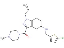1-allyl-N-[(5-chloro-2-thienyl)methyl]-3-[(4-methyl-1-piperazinyl)carbonyl]-4,5,6,7-tetrahydro-1H-indazol-5-amine