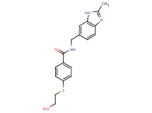 4-[(2-hydroxyethyl)thio]-N-[(2-methyl-1H-benzimidazol-6-yl)methyl]benzamide