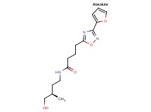 4-[3-(2-furyl)-1,2,4-oxadiazol-5-yl]-N-[(3R)-4-hydroxy-3-methylbutyl]butanamide