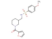 N-{[1-(2-furoyl)-3-piperidinyl]methyl}-4-methoxybenzenesulfonamide