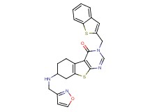 3-(1-benzothien-2-ylmethyl)-7-[(3-isoxazolylmethyl)amino]-5,6,7,8-tetrahydro[1]benzothieno[2,3-d]pyrimidin-4(3H)-one