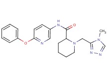 1-[(4-methyl-4H-1,2,4-triazol-3-yl)methyl]-N-(6-phenoxypyridin-3-yl)piperidine-2-carboxamide