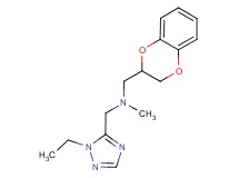 (2,3-dihydro-1,4-benzodioxin-2-ylmethyl)[(1-ethyl-1H-1,2,4-triazol-5-yl)methyl]methylamine