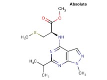 methyl N-(6-isopropyl-1-methyl-1H-pyrazolo[3,4-d]pyrimidin-4-yl)-S-methyl-L-cysteinate