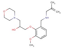1-(2-methoxy-6-{[(2-methyl-2-propen-1-yl)amino]methyl}phenoxy)-3-(4-morpholinyl)-2-propanol