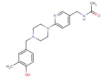N-({6-[4-(4-hydroxy-3-methylbenzyl)piperazin-1-yl]pyridin-3-yl}methyl)acetamide