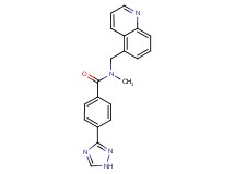 N-methyl-N-(5-quinolinylmethyl)-4-(1H-1,2,4-triazol-3-yl)benzamide