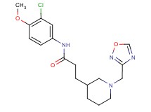 N-(3-chloro-4-methoxyphenyl)-3-[1-(1,2,4-oxadiazol-3-ylmethyl)piperidin-3-yl]propanamide