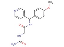N~2~-(aminocarbonyl)-N~1~-[(4-methoxyphenyl)(pyridin-4-yl)methyl]glycinamide