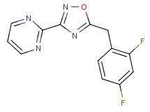 2-[5-(2,4-difluorobenzyl)-1,2,4-oxadiazol-3-yl]pyrimidine